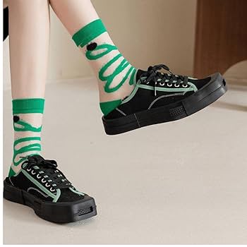 Amazon.co.jp: レースメッシュソックス 透明シアーソックス 弾性